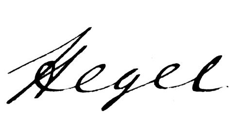 Signatur Karl Hegels (CPR)